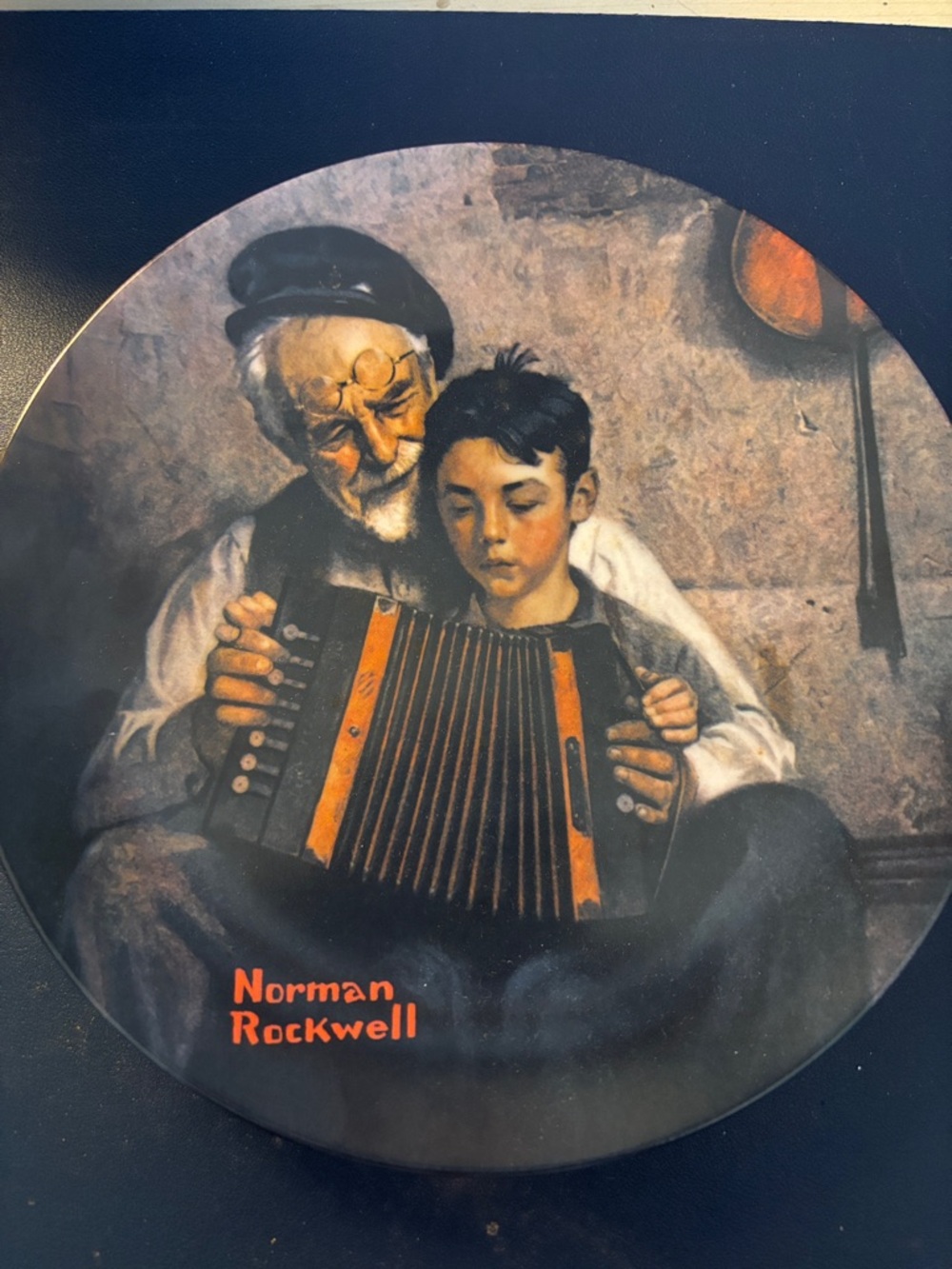 Norman Rockwell Knowles Plate “The Music Maker” 1981